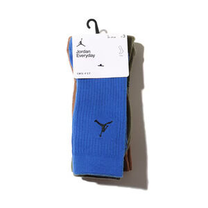 Nike Air Jordan Everyday Dri-Fit Crew Socks 3 Pairs Size L (8-12) DX9632 922